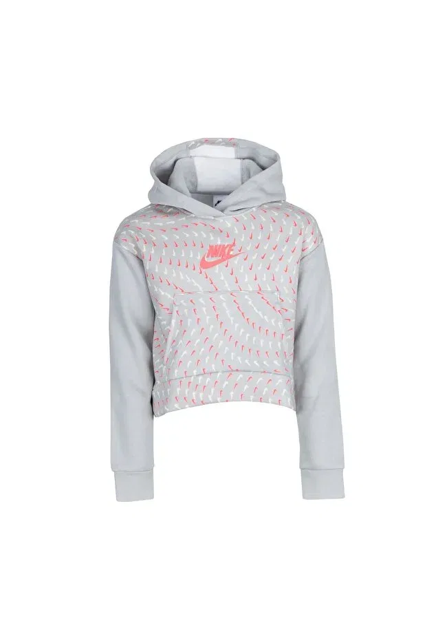 Детское худи для девочек с принтом Nike, Color In The Image