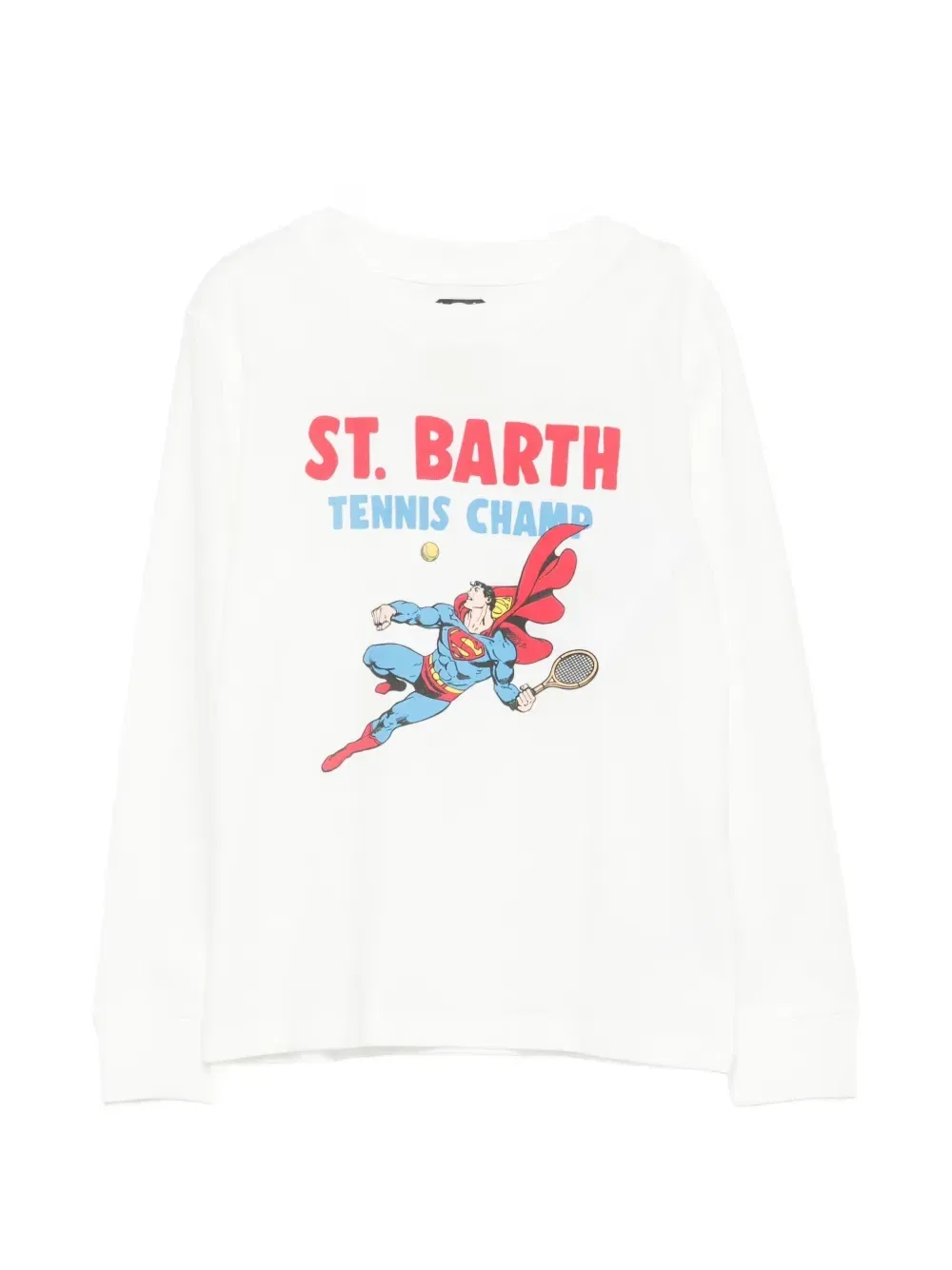 Футболка с принтом MC2 Saint Barth Kids, белый