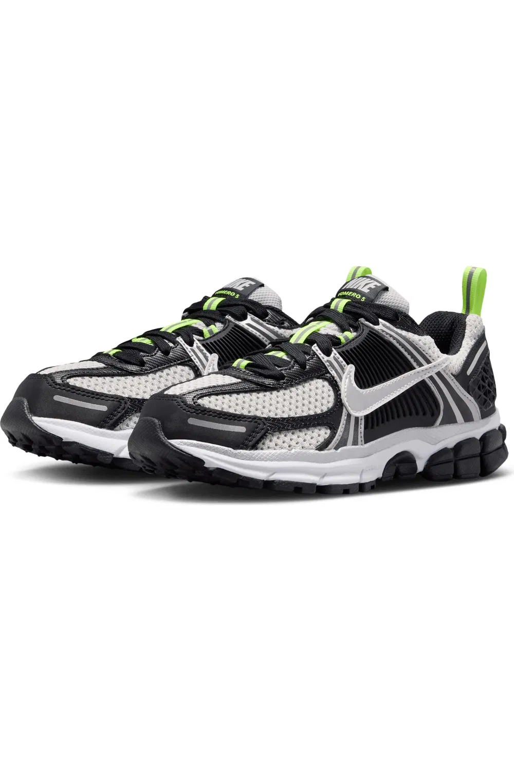 Кроссовки детские на шнуровке Vomero 5 Nike, Black/Photon Dust/Volt Ice