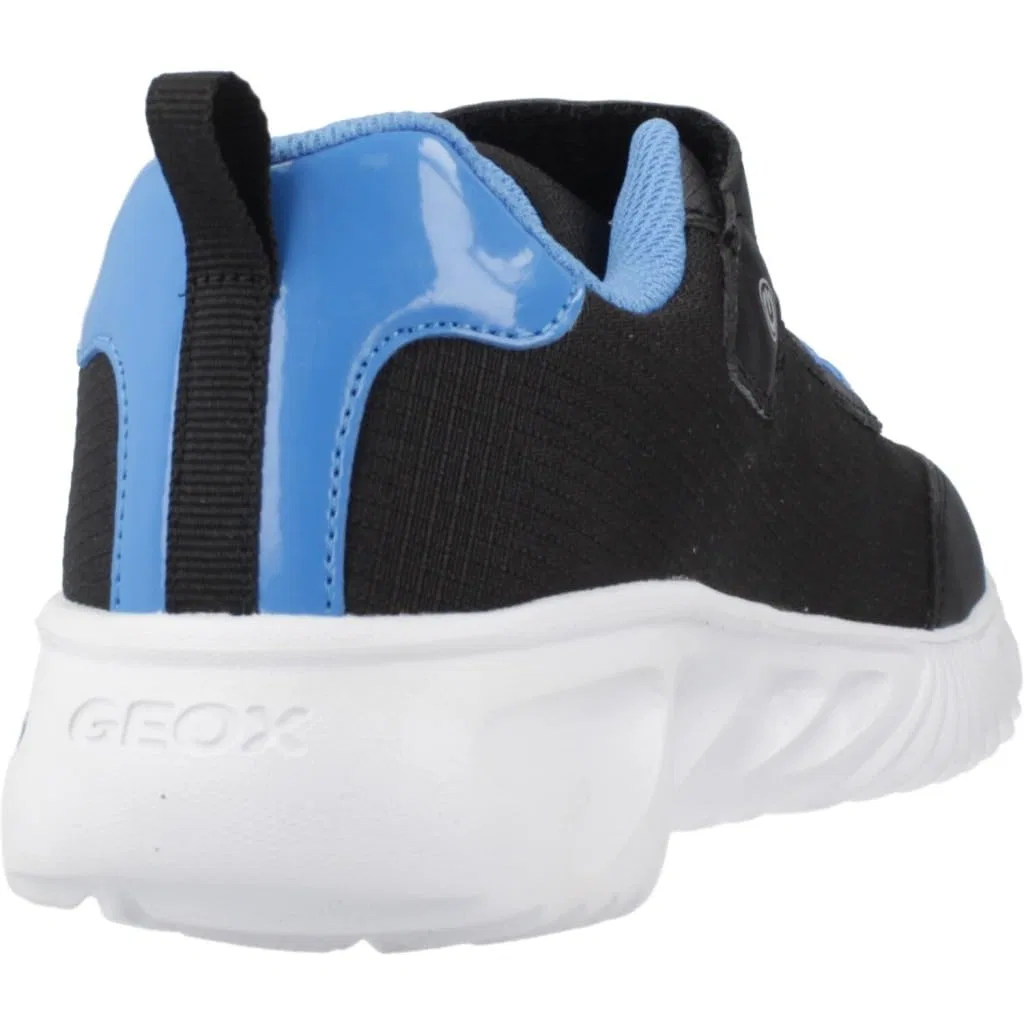 Детские кроссовки для мальчиков с подсветкой J Assister Boy C Geox, Black Sky — фото 4