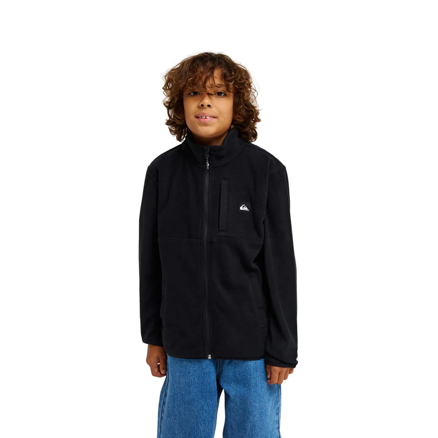Детское флисовое пальто для мальчиков No Destination Quiksilver, Negro