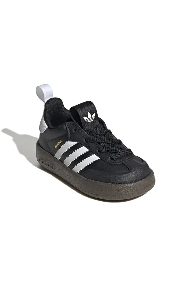 Детские кроссовки для девочек с текстильным верхом Adifom samba 360 c unisex kids sneakers jh5194 Adidas, Black - White — фото 4