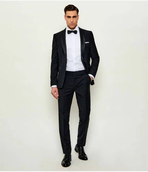 Мужская рубашка slim fit H-HANK-SP-B1-C1-261 BOSS, белый — фото 2