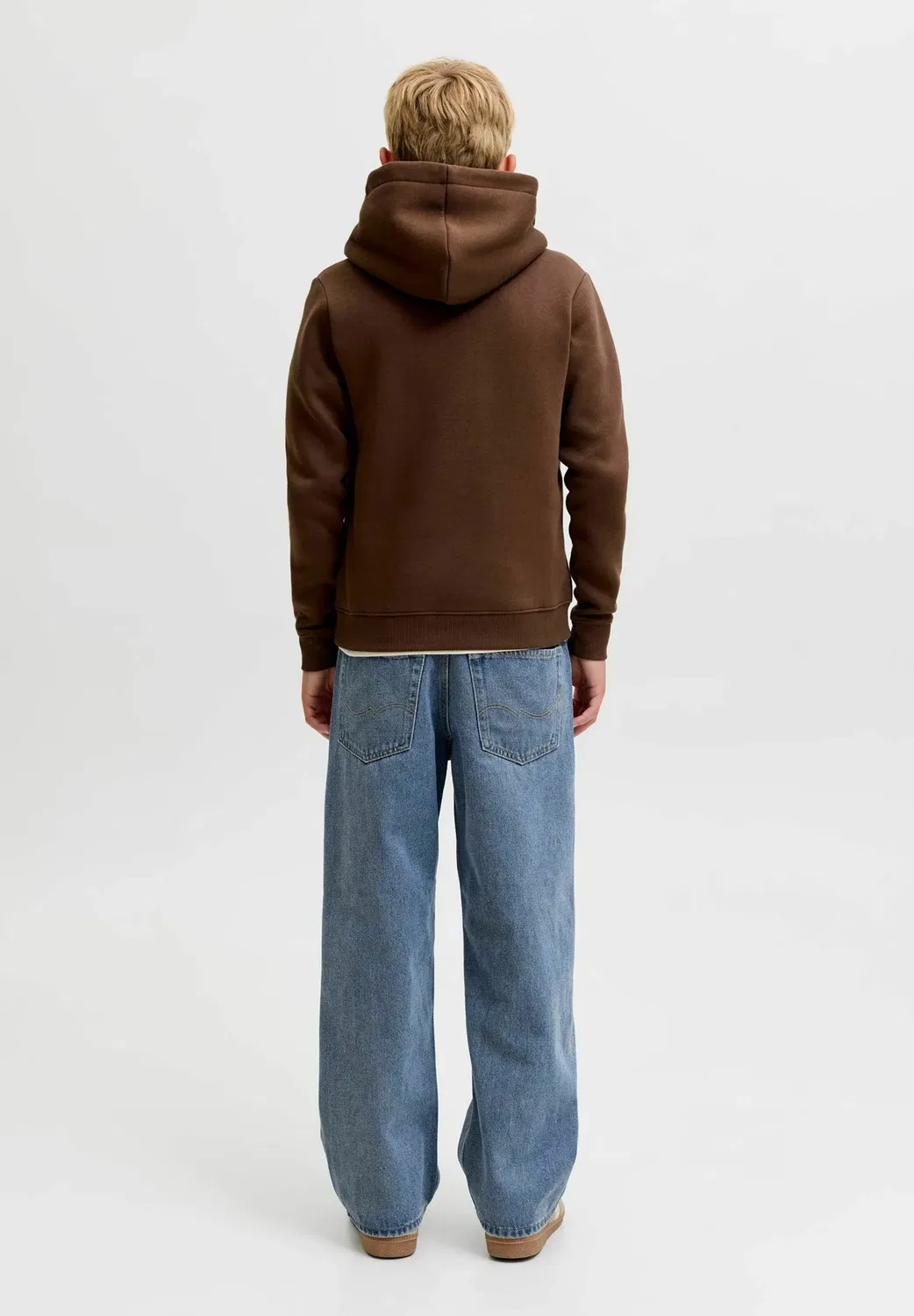 Свободные джинсы jjialex jjoriginal akm 966 jnr junior - джинсы свободного кроя Jack & Jones Junior, Blue Denim — фото 3