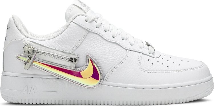 

Кроссовки Nike Air Force 1 '07 Premium 'Zip Swoosh - White', белый