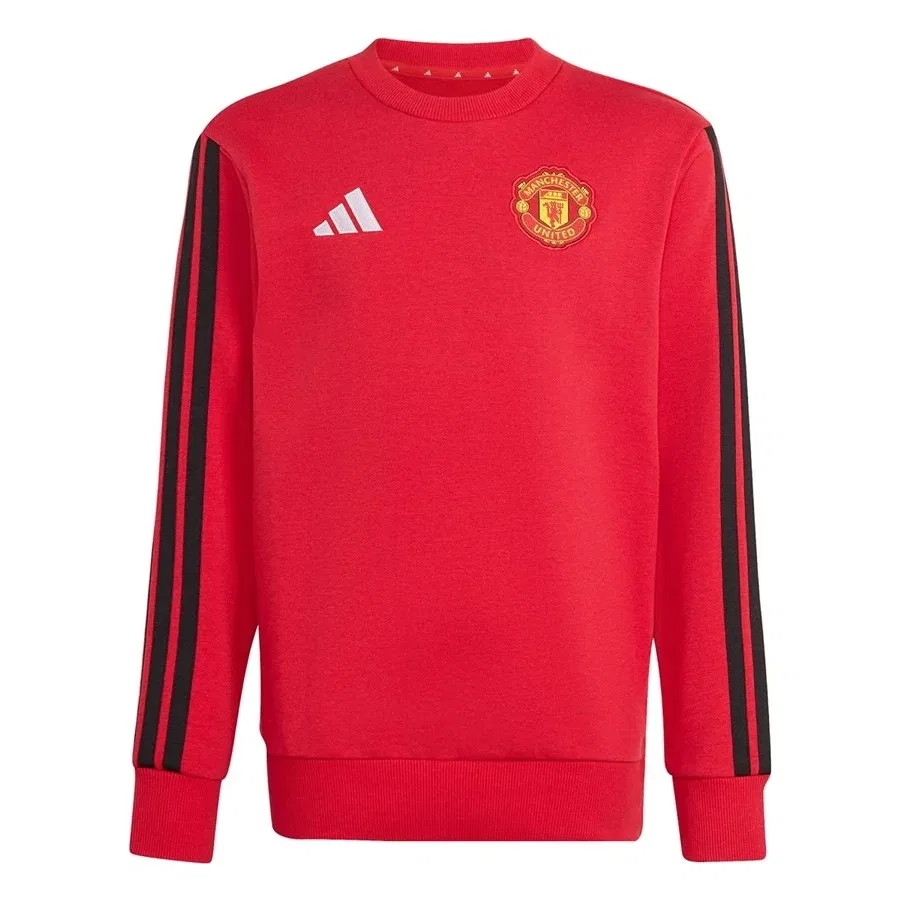Детский свитшот с длинным рукавом Manchester United Kids Crew Sweat adidas, Красный