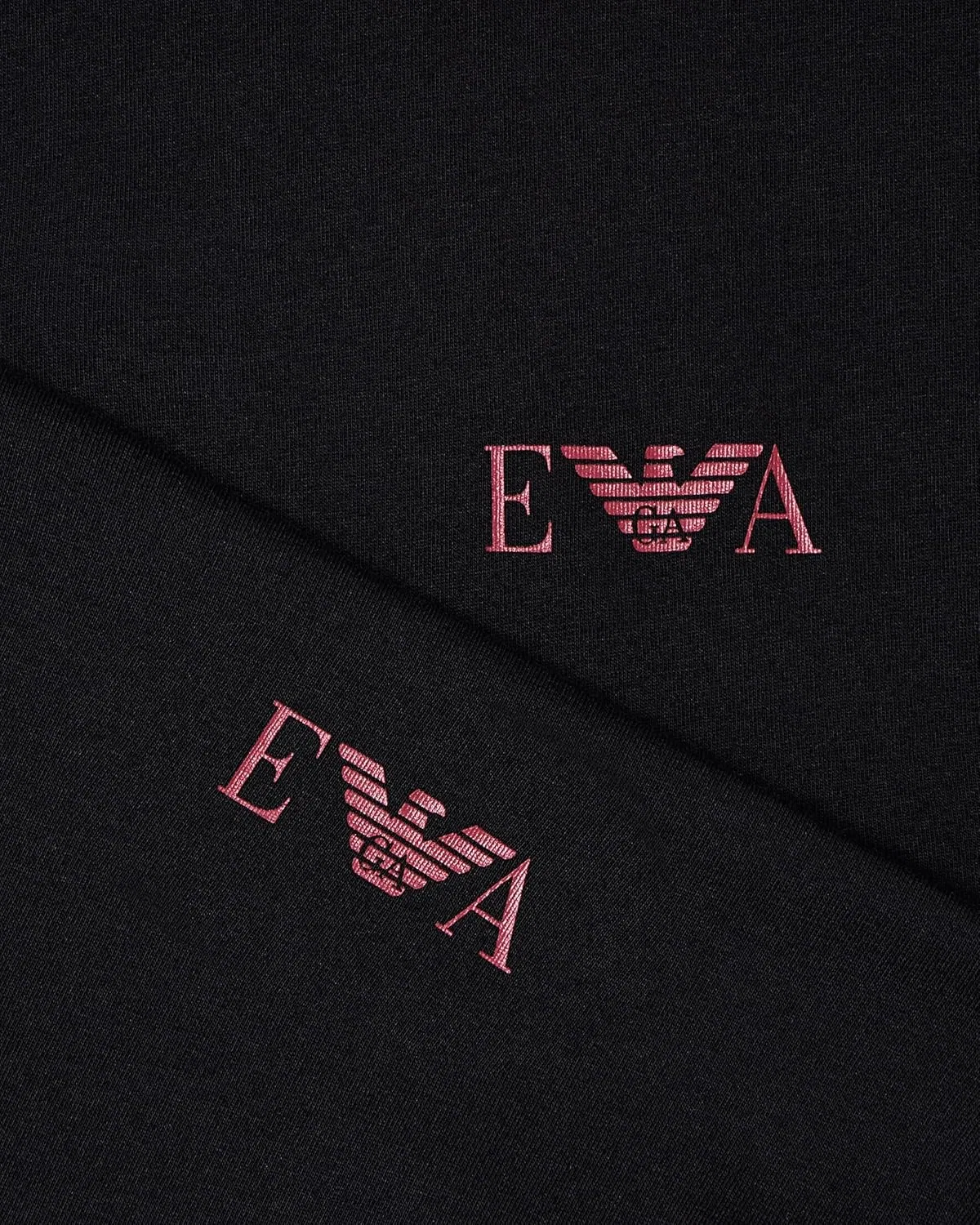Мужская футболка с монограммой Emporio Armani, Black/Black — фото 3