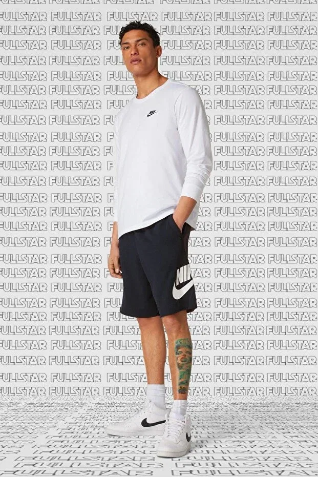 Мужские шорты спортивные из органического хлопка Nike, Black — фото 4