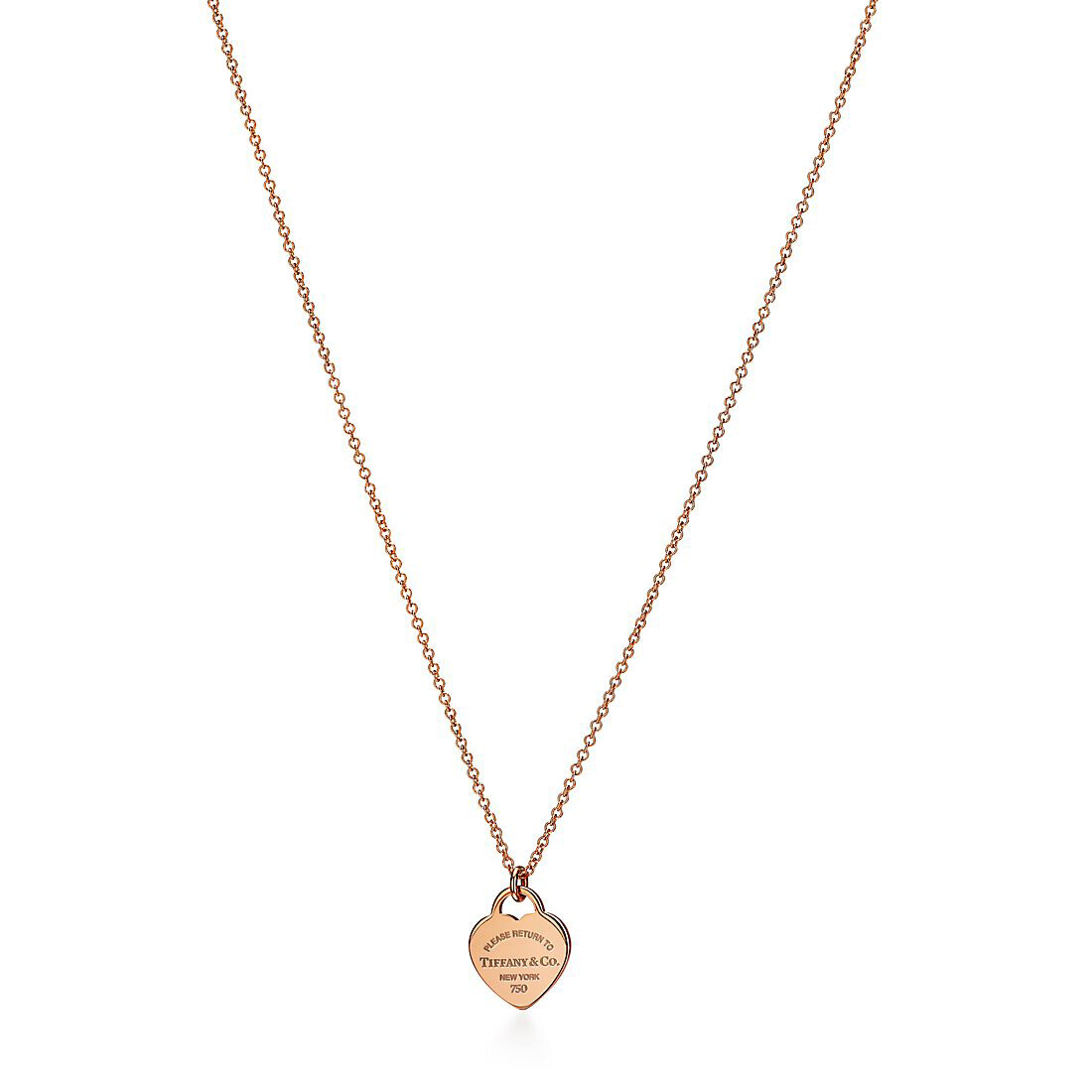 

Подвеска Tiffany & Co. Return to Tiffany Heart Tag, розовое золото