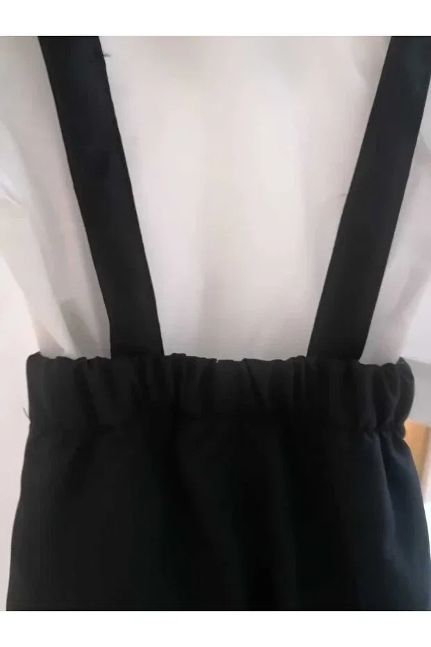Детский комбинезон для мальчиков хлопковый 3-Piece Black Classic Baby Boy Salopet Set With Bow Tie Special Occasion Outfit Wedding Baby Gift Bebeksen, Black — фото 4