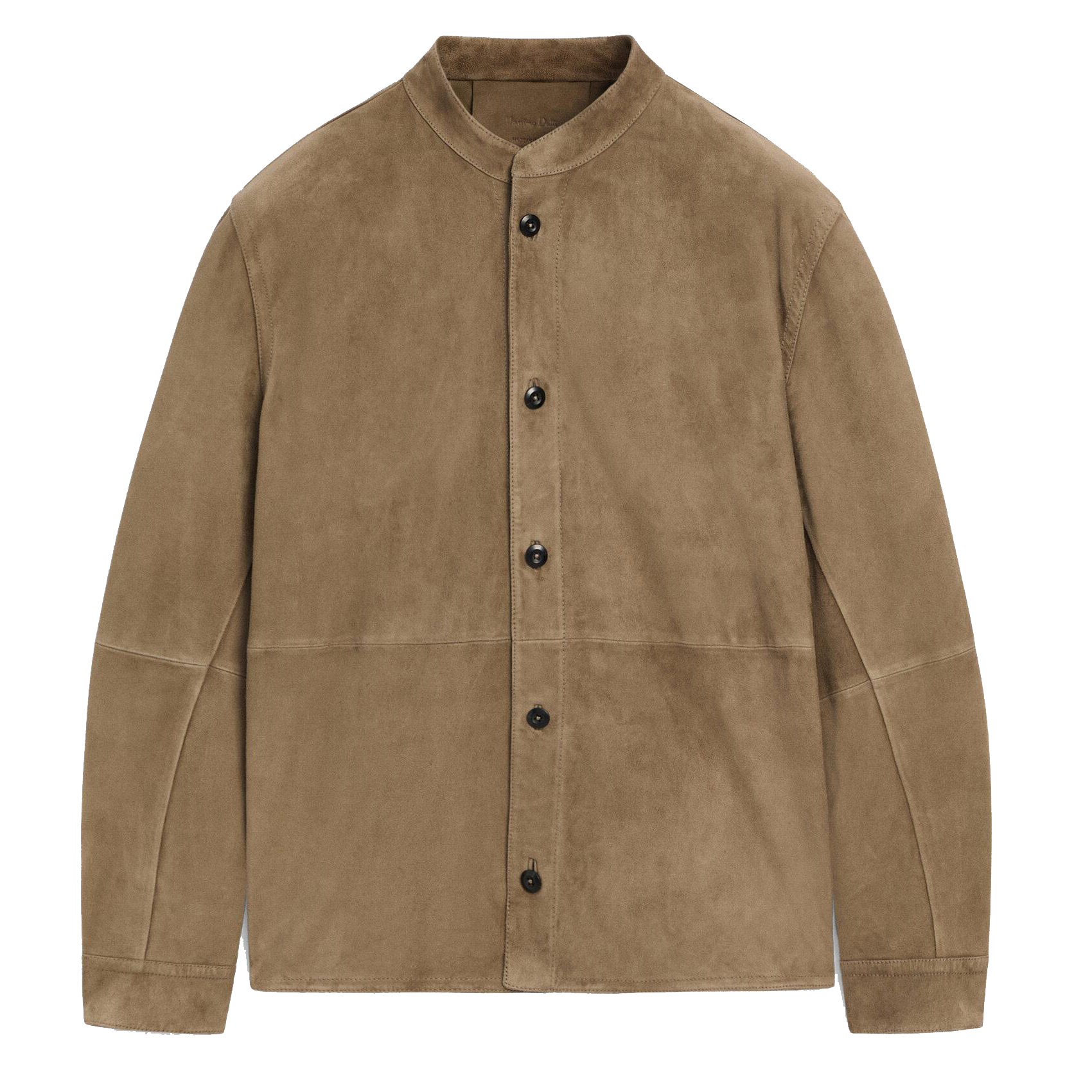 

Замшевая кожаная куртка на пуговицах Massimo Dutti, зеленый