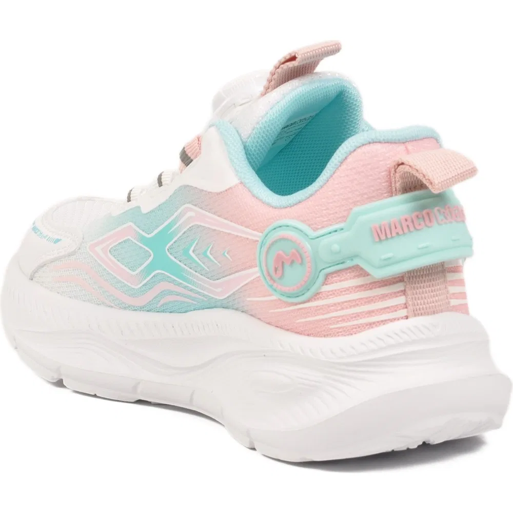 Детские спортивные кроссовки без шнуровки, White Pink, 26Y512 Marco Kids — фото 4