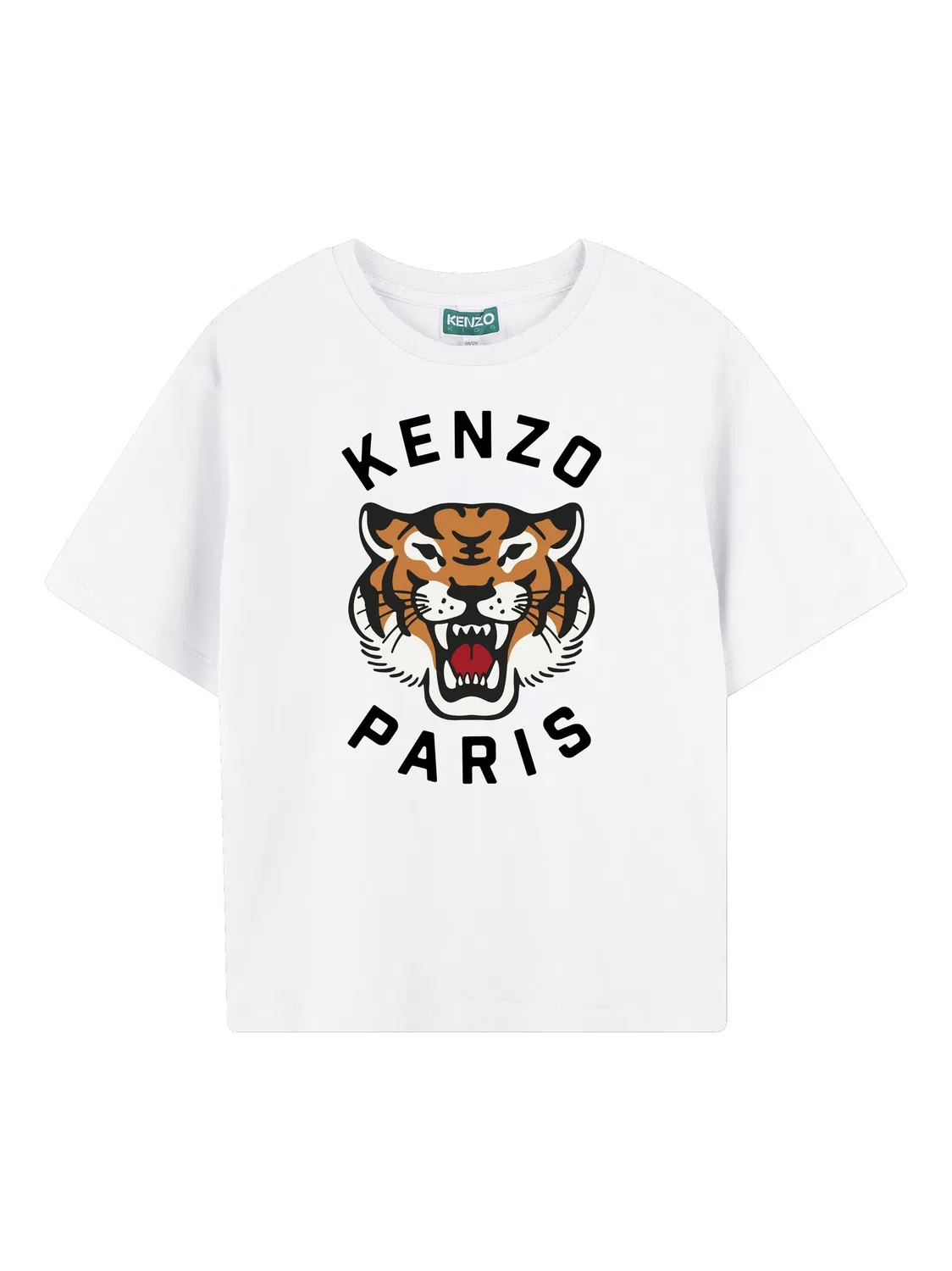 Футболка с принтом Lucky Tiger Kenzo, белый