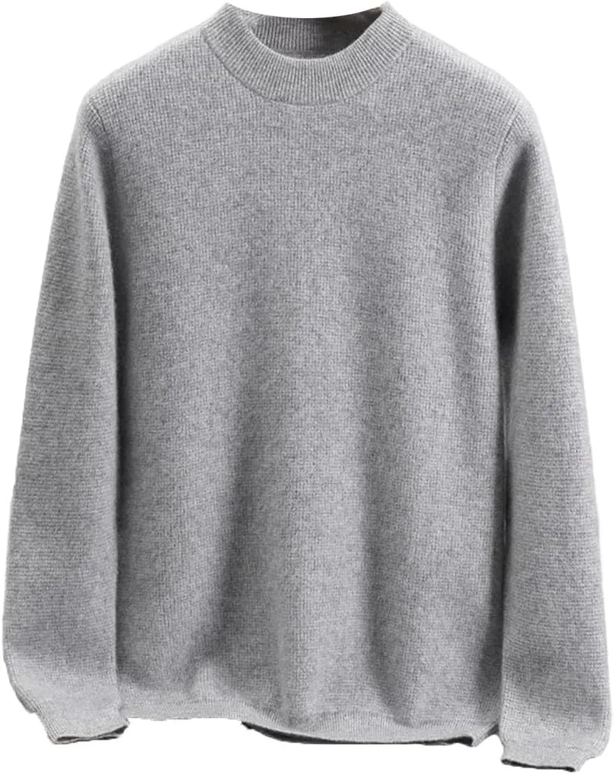 

Мужской свитер из кашемира с круглым вырезом, теплый вязаный пуловер REHJJDFD