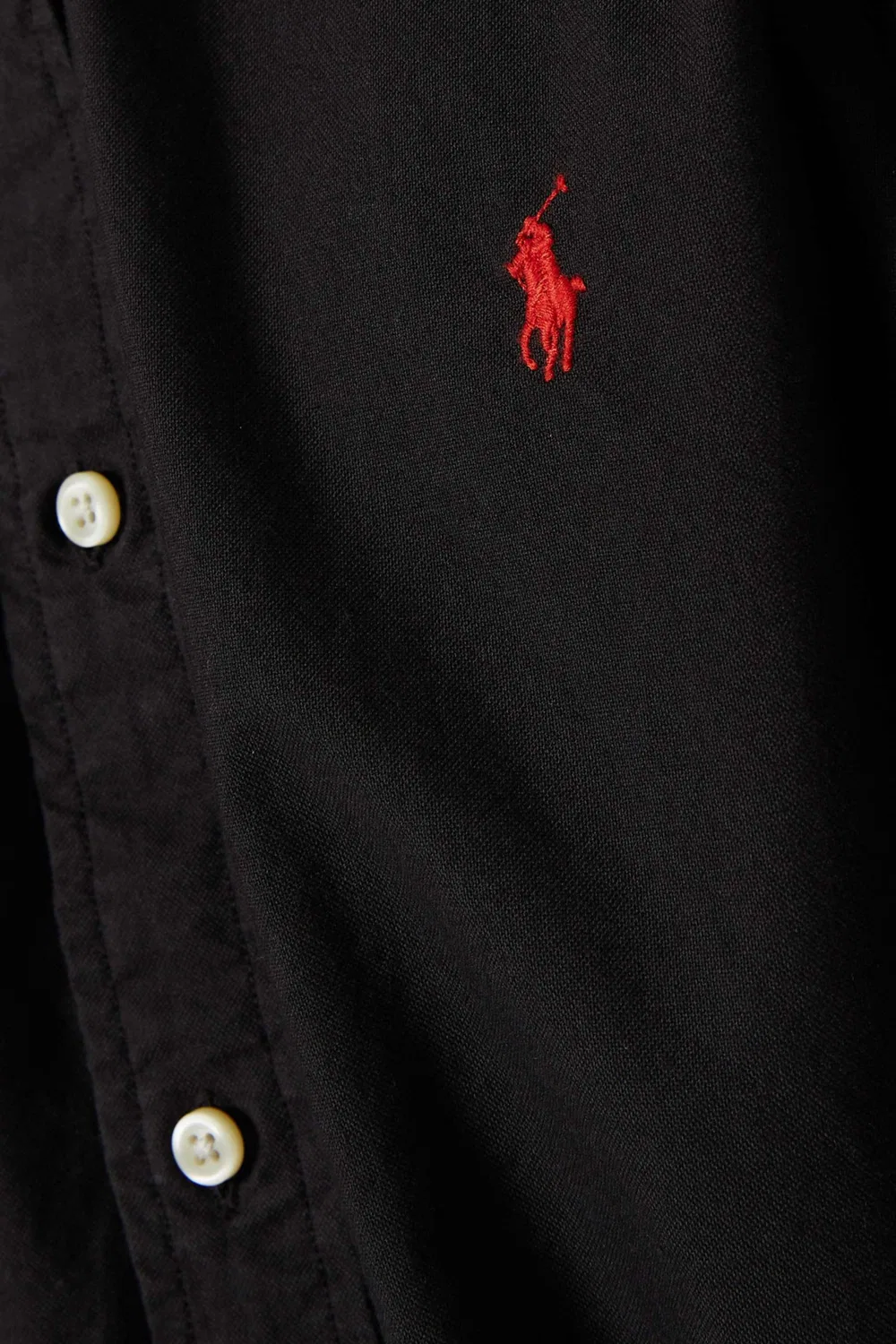 Рубашка хлопковая Custom Fit Oxford Polo Ralph Lauren — фото 4