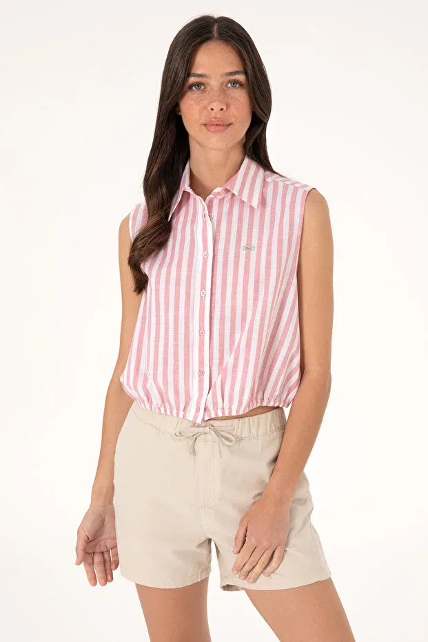 Женская рубашка с коротким рукавом U.S. Polo Assn., Pink