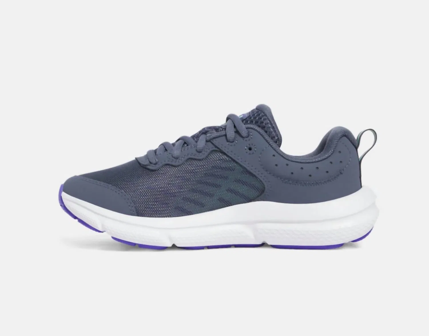 Детские кроссовки для бега с амортизацией Assert 10 Under Armour, Mod Gray White Black — фото 2
