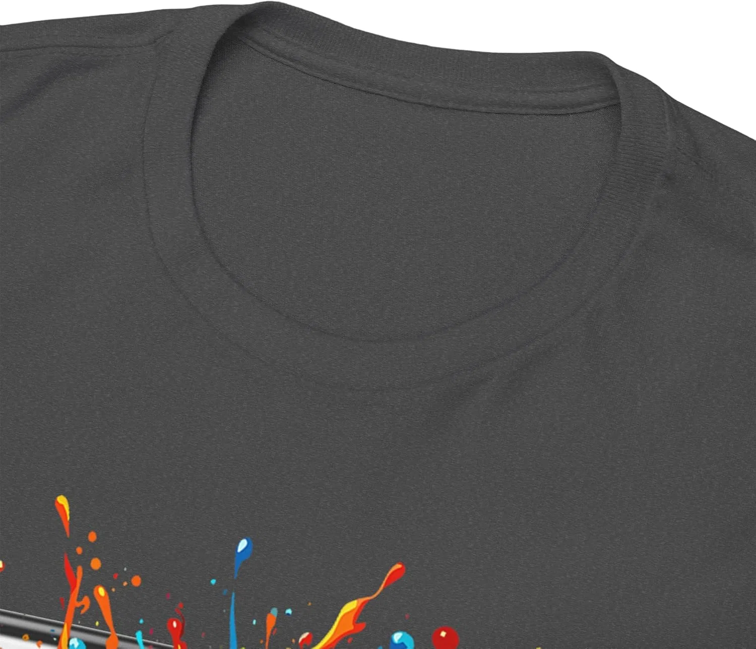 Унисекс футболка с баскетбольным принтом Gildan 5000, Dark Heather — фото 4