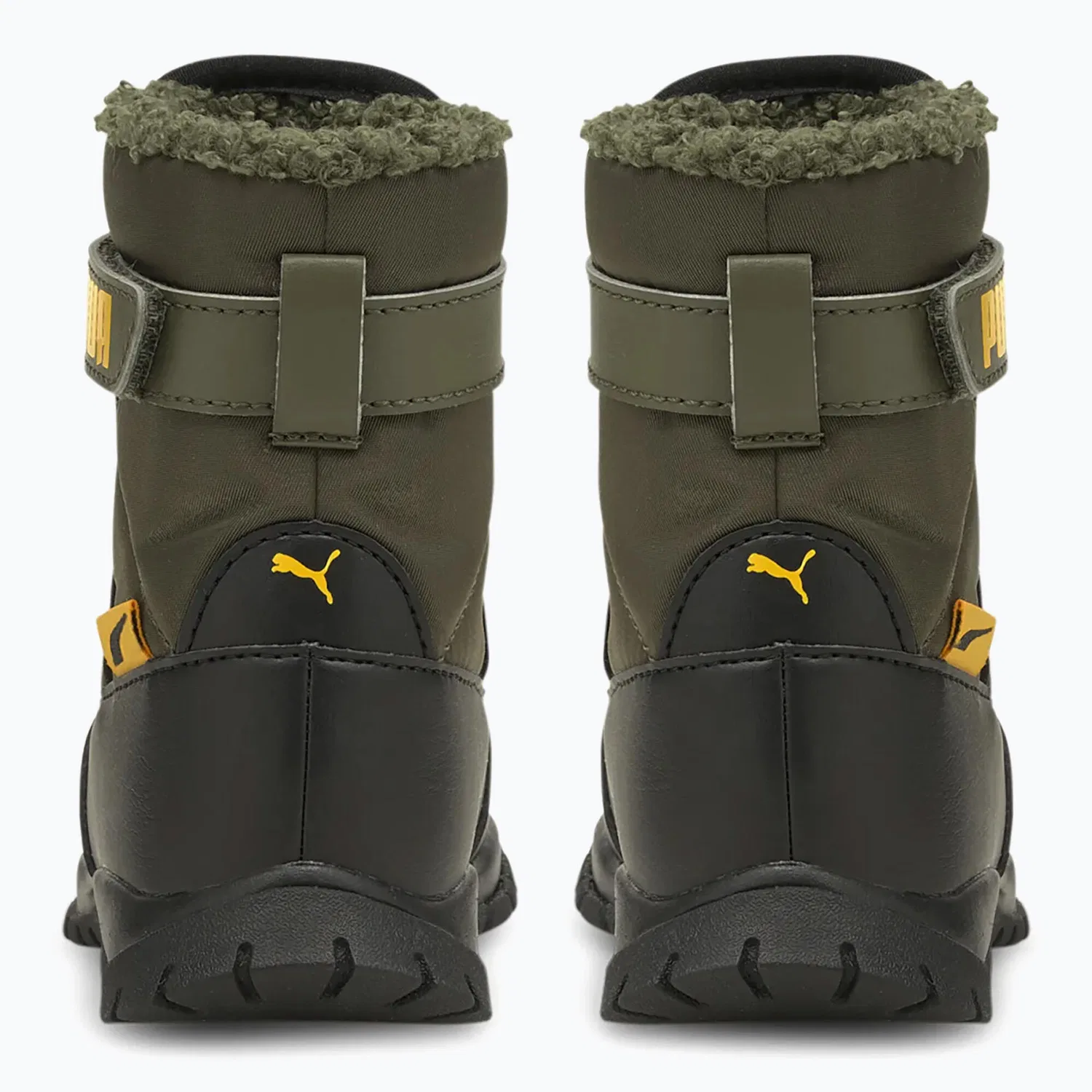 Детские зимние сапоги с принтом Nieve Boot WTR AC Inf Puma, Grun — фото 4