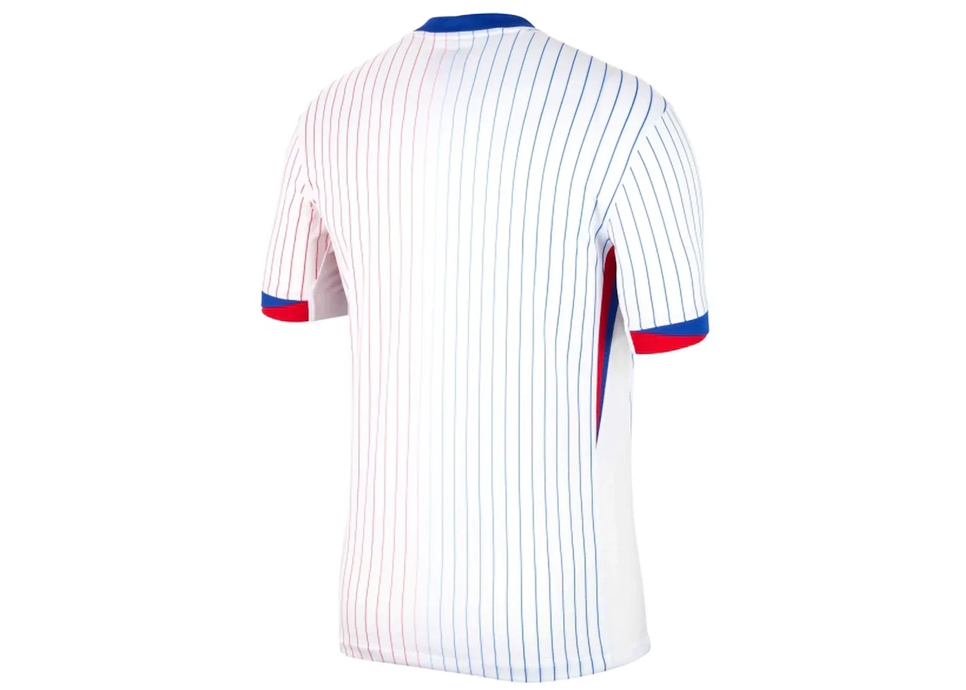 Мужская футбольная футболка Nike France 2024/25 Match Away ADV Authentic Jersey, White/Bright Blue/University Red/Bright Blue — фото 2