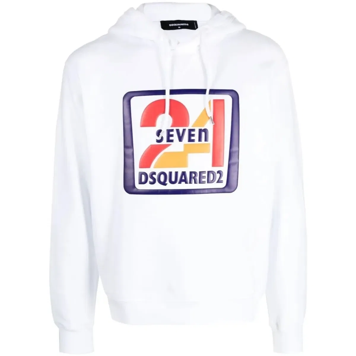 Худи с принтом Cool Fit Seven 24 Logo Dsquared2, White