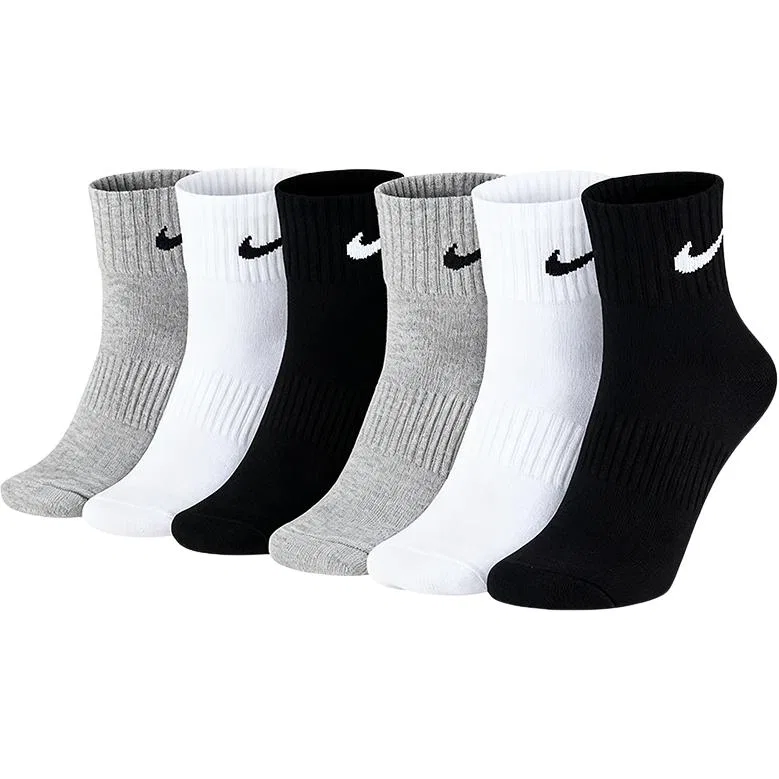 Детские носки-гольфы с принтом 9 пар Nike, Black/White/Gray — фото 4