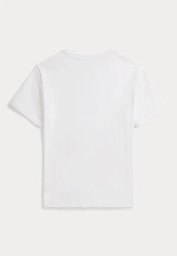 Футболка с принтом Polo bear cotton jersey tee Polo Ralph Lauren, White, белый — фото 2