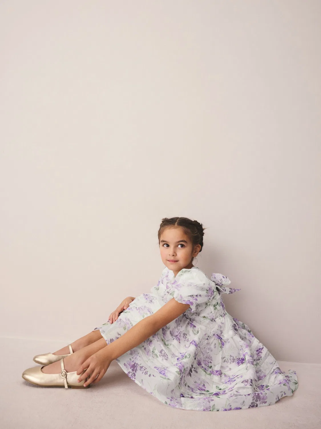 Платье с принтом Polly Laura Ashley, Purple — фото 4