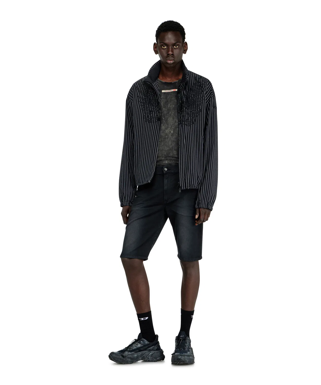 Мужские джоггеры-шорты Slim Fit D-KROOLEY-SHORT-BW JOGG DIESEL, Beige — фото 3