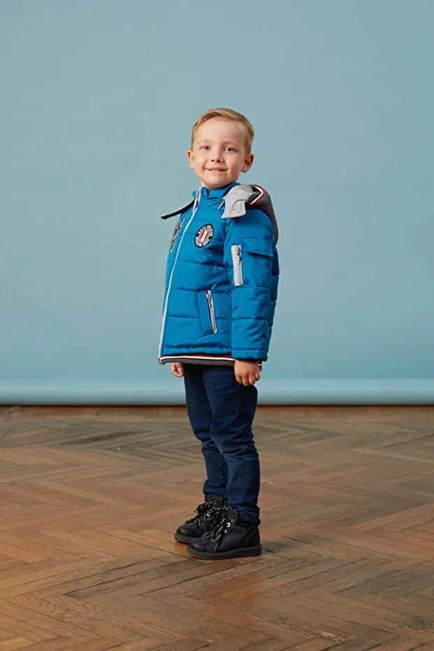 Детское пальто для девочек с капюшоном Men Anorak, Oil