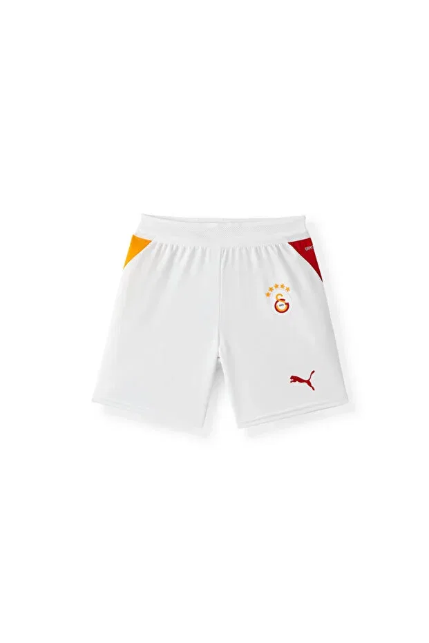Детские спортивные шорты для девочек с принтом Galatasaray Puma 2026/2027 Kids' Alternate Shorts Gsstore, White