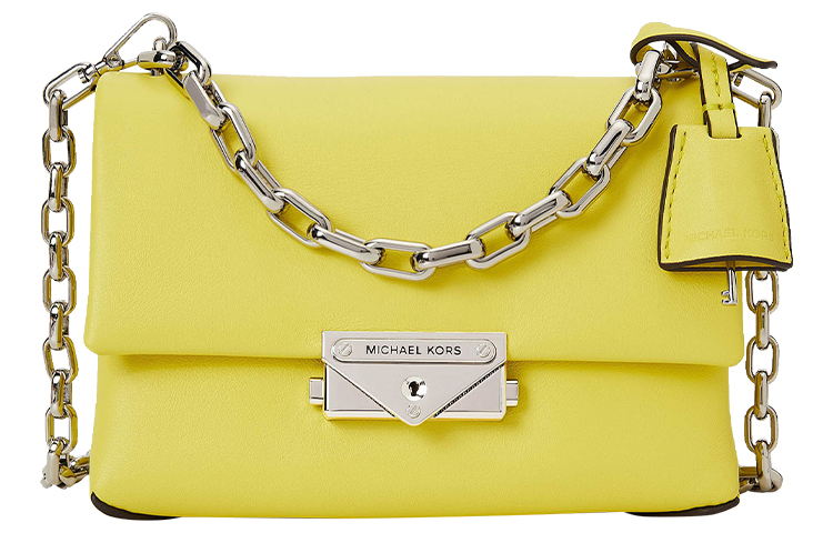 

MICHAEL KORS Сумка кроссбоди из телячьей кожи миниатюрная женская желто-кремовая