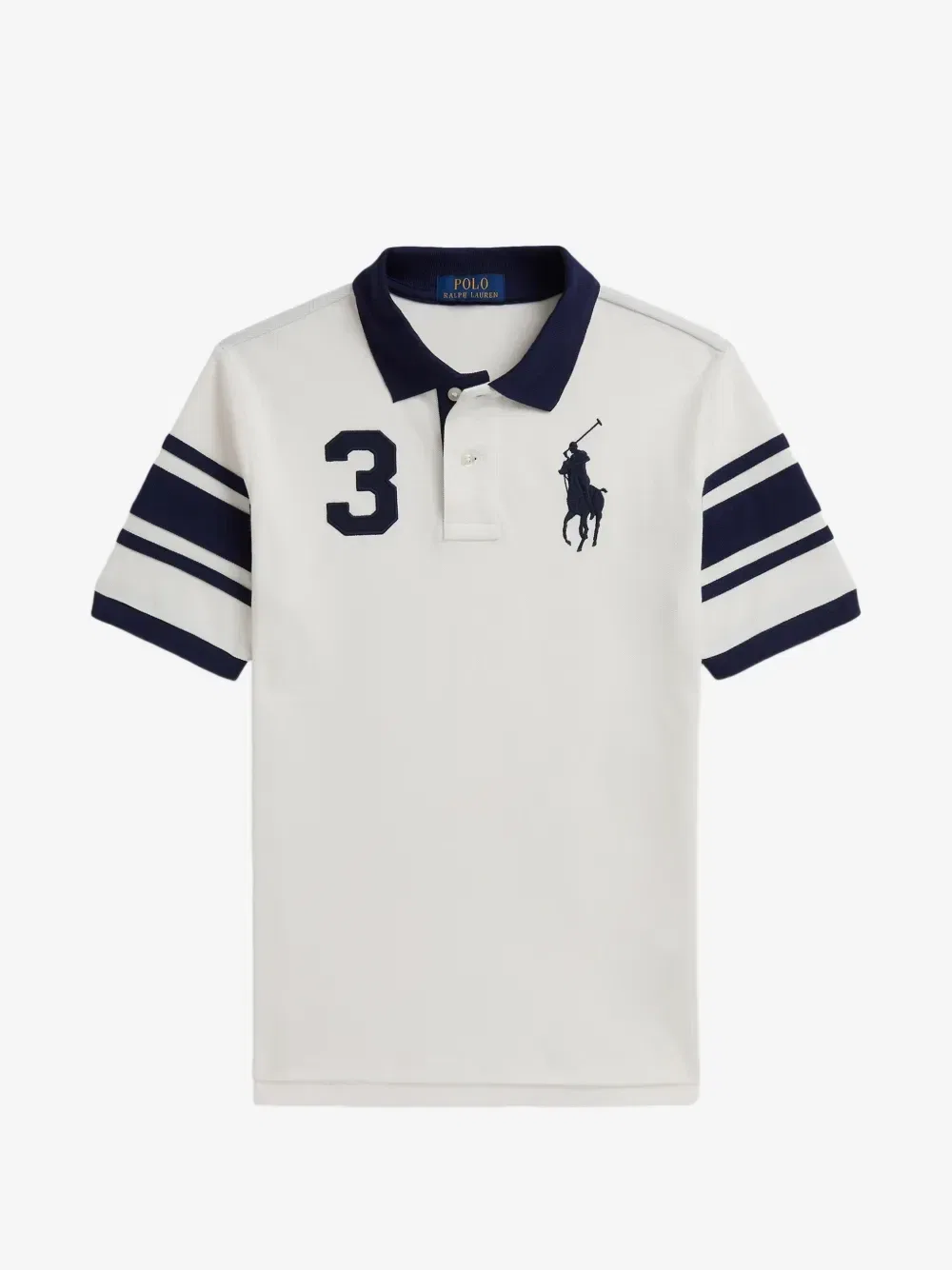 Сетчатая рубашка поло Pony POLO RALPH LAUREN KIDS, белый
