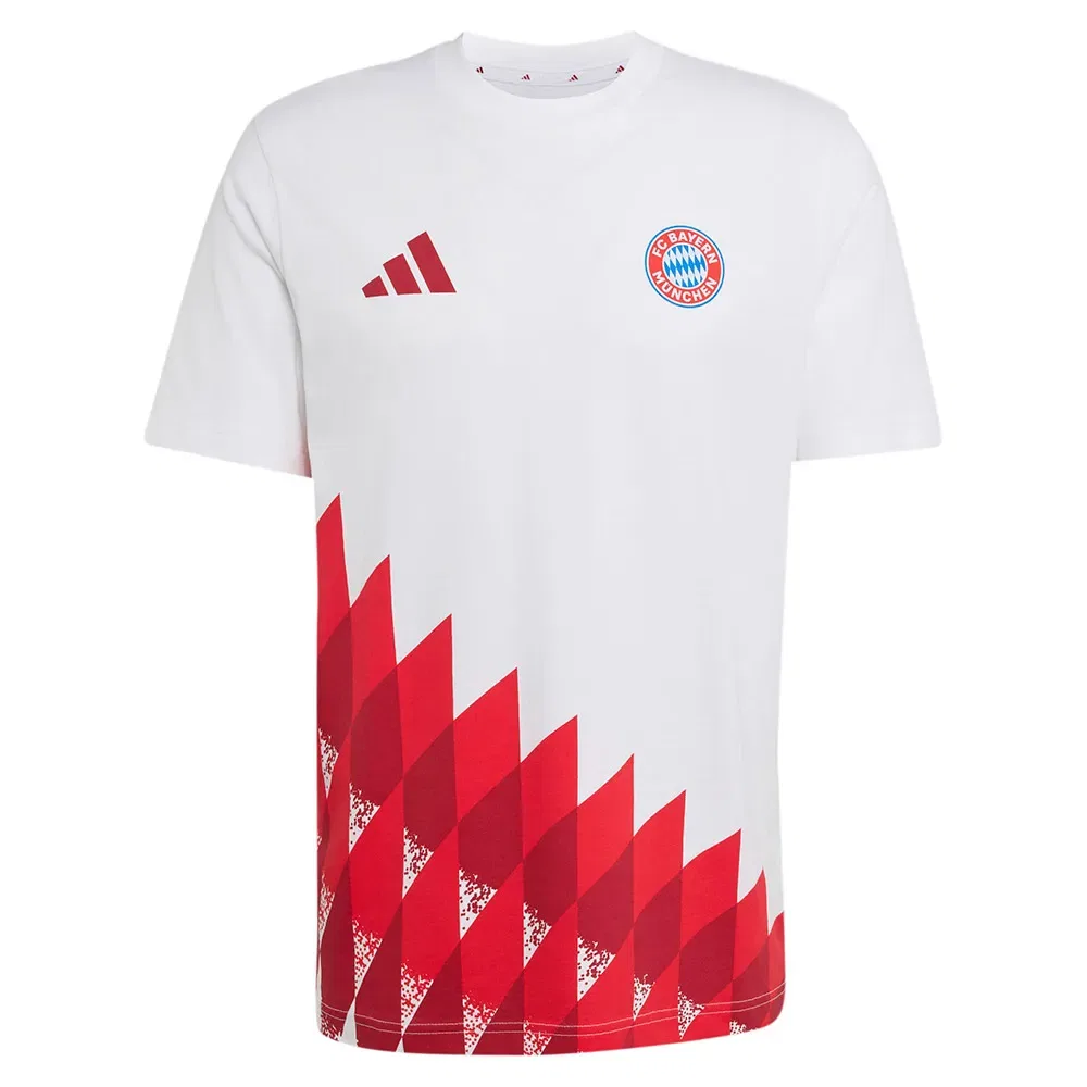 Мужская футболка с графическим дизайном FC Bayern Munich Anthem Adidas, White — фото 3