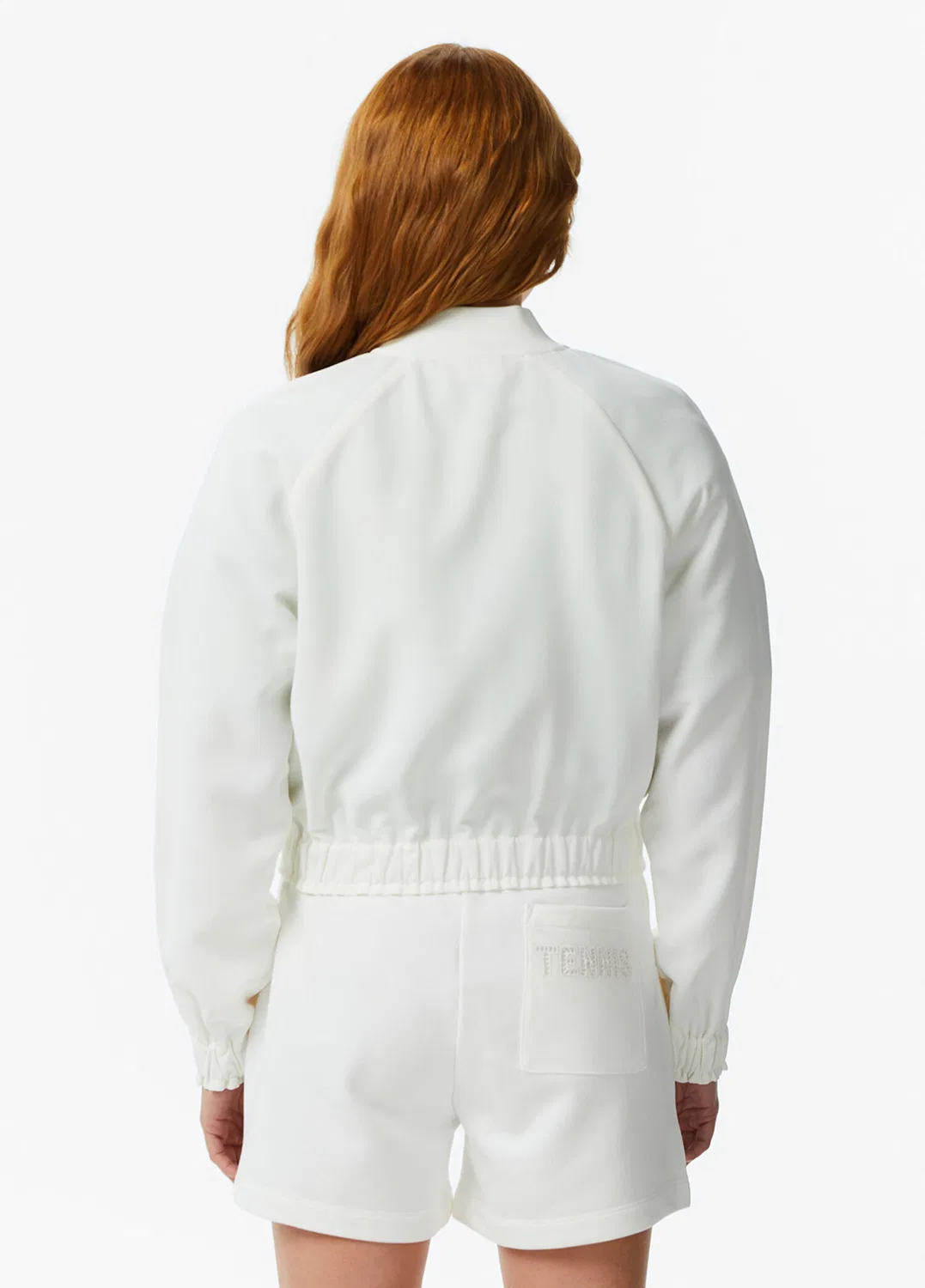 Куртка женская Lacoste Regular Fit на молнии, кремовая — фото 3