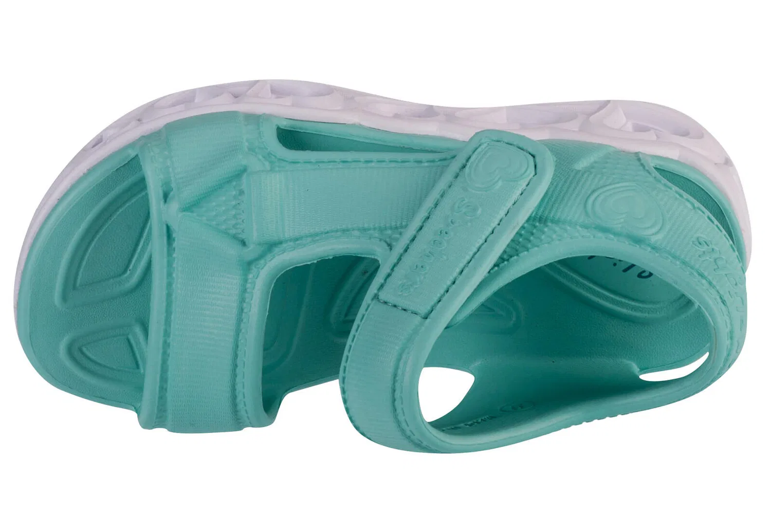 Детские сандалии для девочек с технологией Lights Skechers Heart Lights Sandal Always Flashy, Aquamaringrun — фото 3