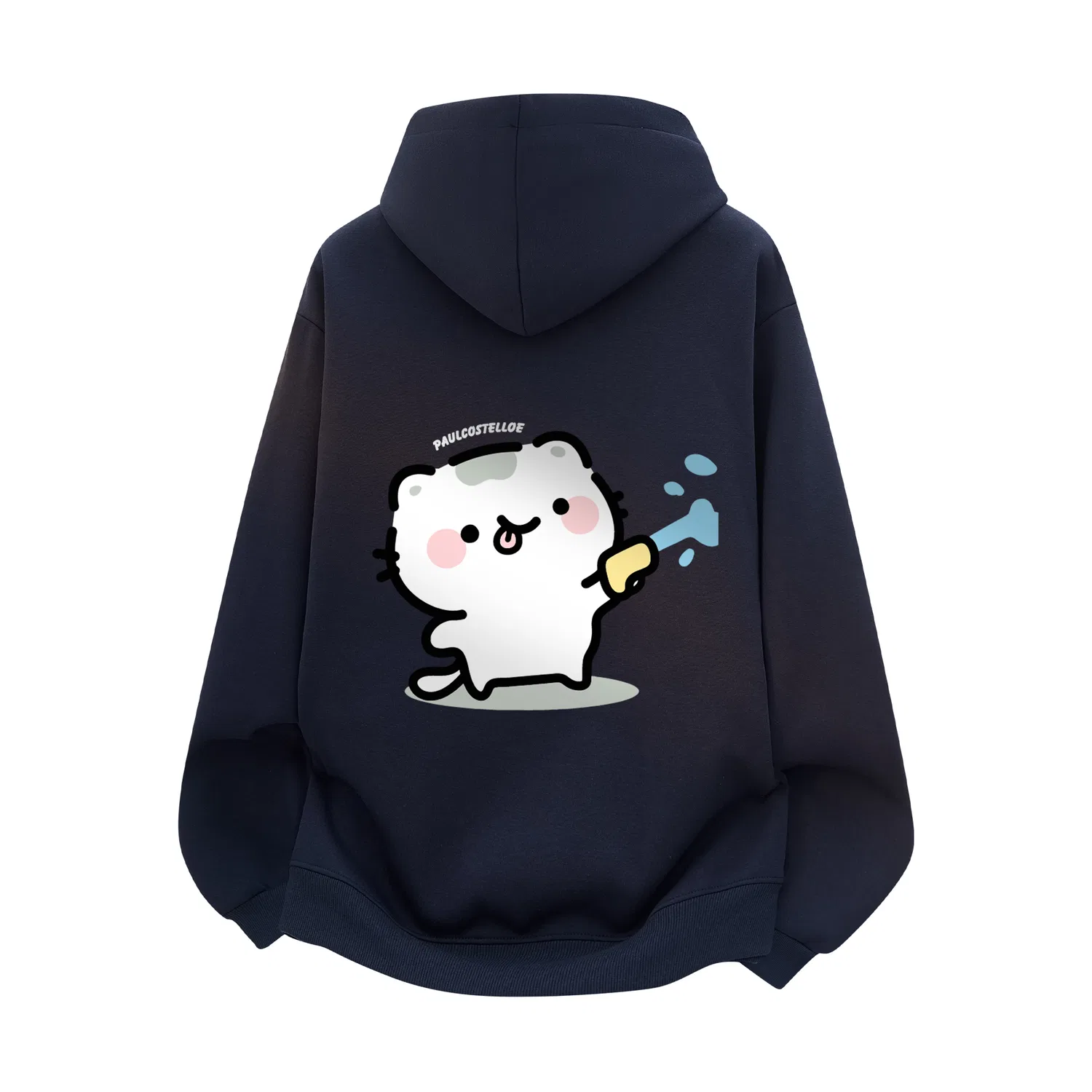 Детский свитшот унисекс Navy Blue (Water Guns White Cat) Paul Costelloe