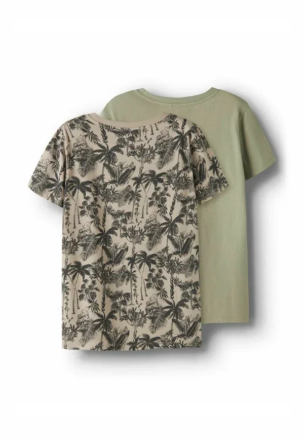 Футболка с принтом, 2 шт., хлопок, 2 pack print - print t-shirt, Two Soon, humus — фото 3