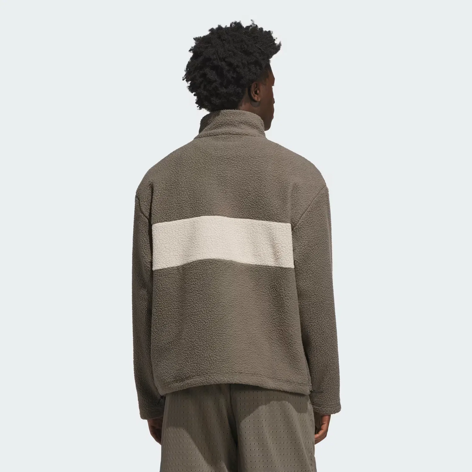 Флисовый пуловер на молнии свободного кроя Polar Fleece Pullover Adidas Originals, Branch — фото 4