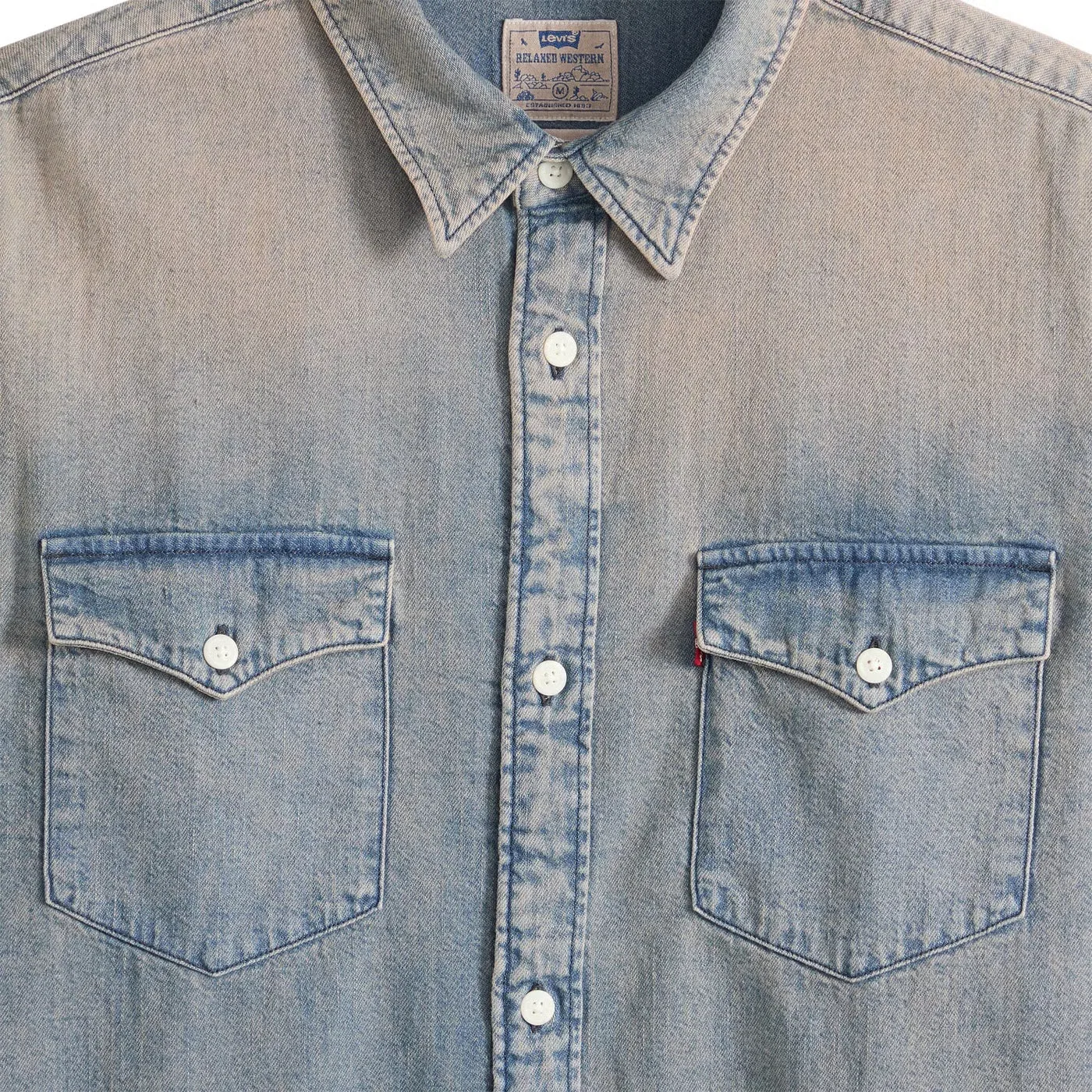 Футболка с принтом Western crew neck Levi'S, индиго — фото 4