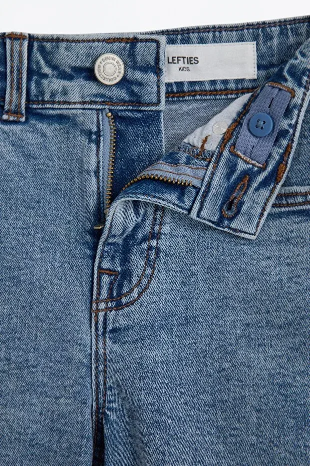 Детские шорты для мальчиков джинсовые Slim fit denim bermudas Lefties, Indigo — фото 4