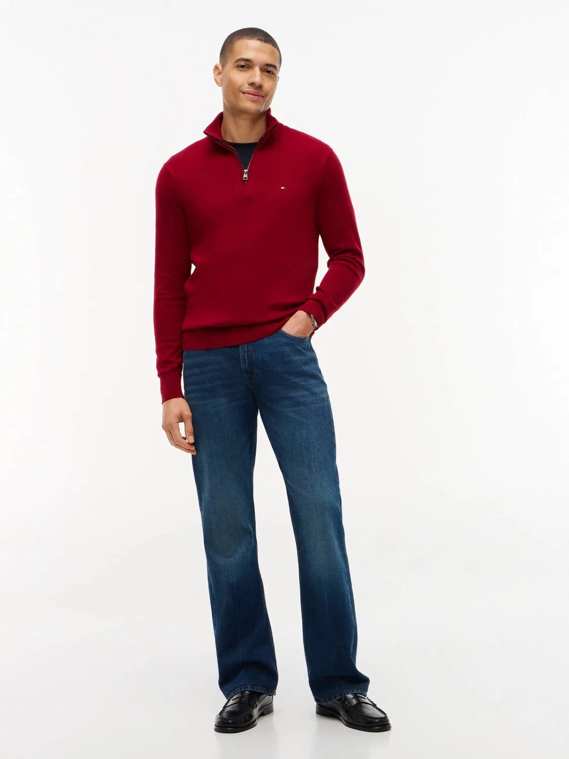 Свитер с молнией Tommy Hilfiger, Rosso — фото 2