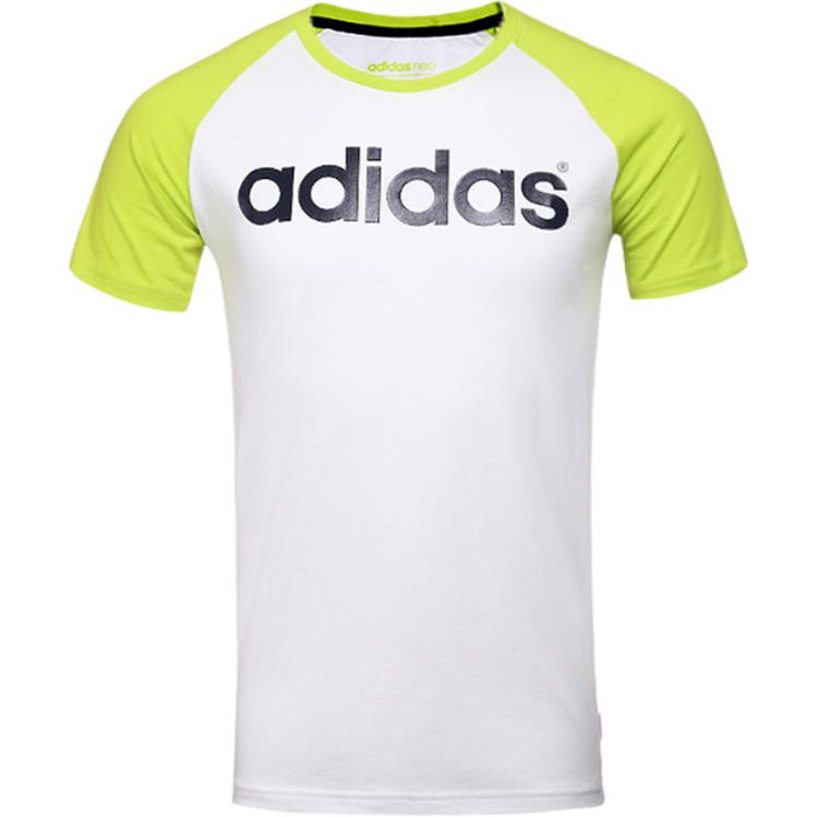 

Adidas Neo Футболка мужская white/green