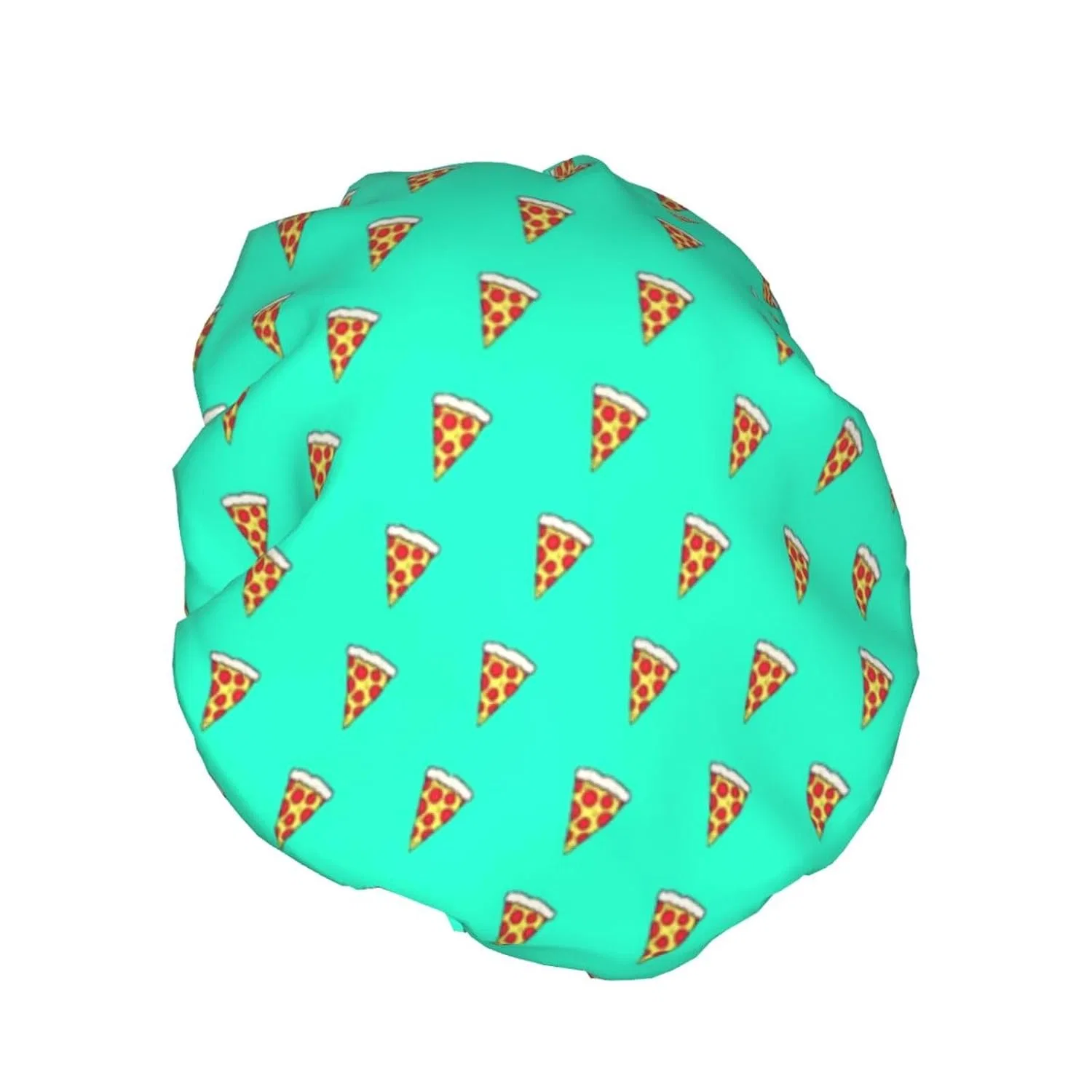 Шапочка для душа с рисунком пиццы, AOOEDM, 1 шт, One Size, Trendy pizza pattern — фото 2