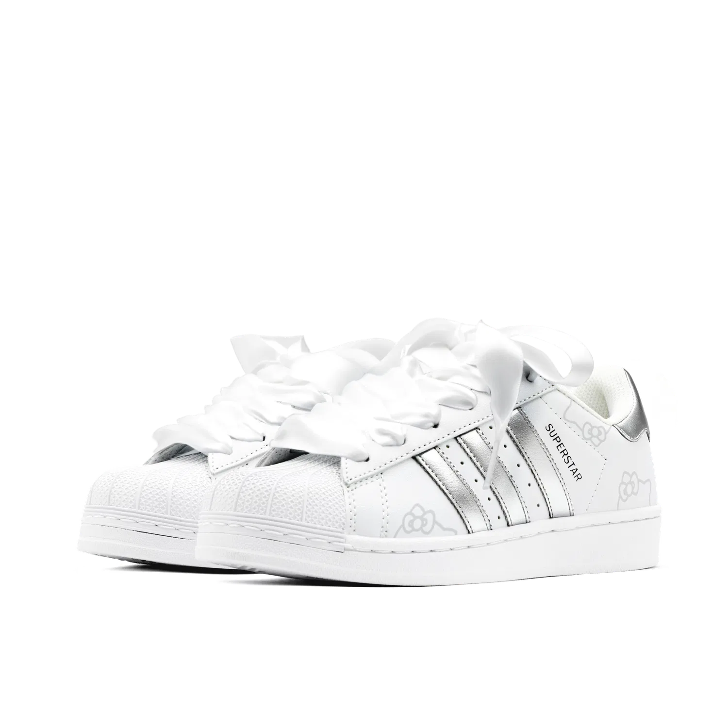Детские кроссовки для скейтбординга Superstar 2, Adidas Originals, Silver White — фото 4
