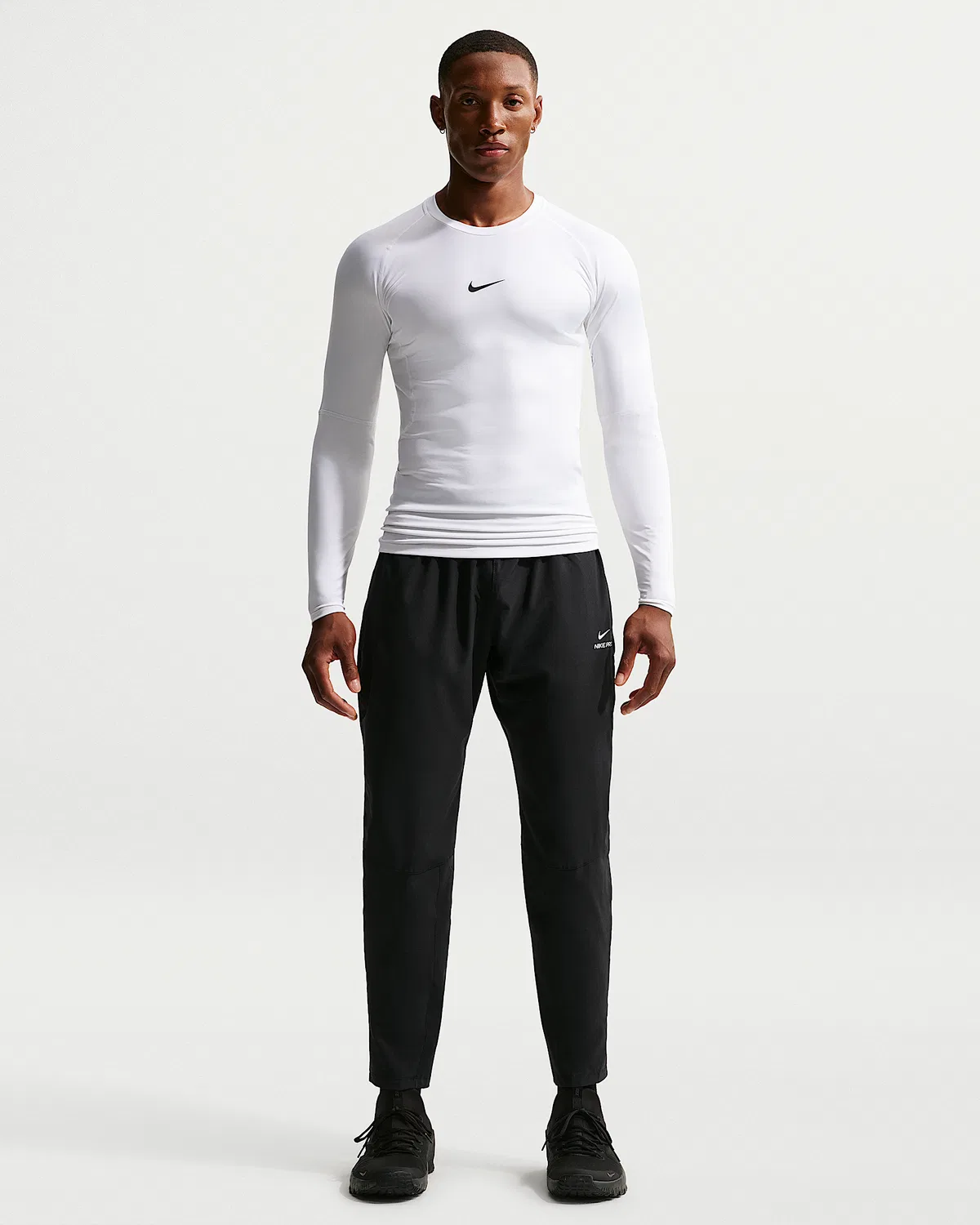 Мужские тренировочные штаны Nike Pro Dri-FIT, Black/White
