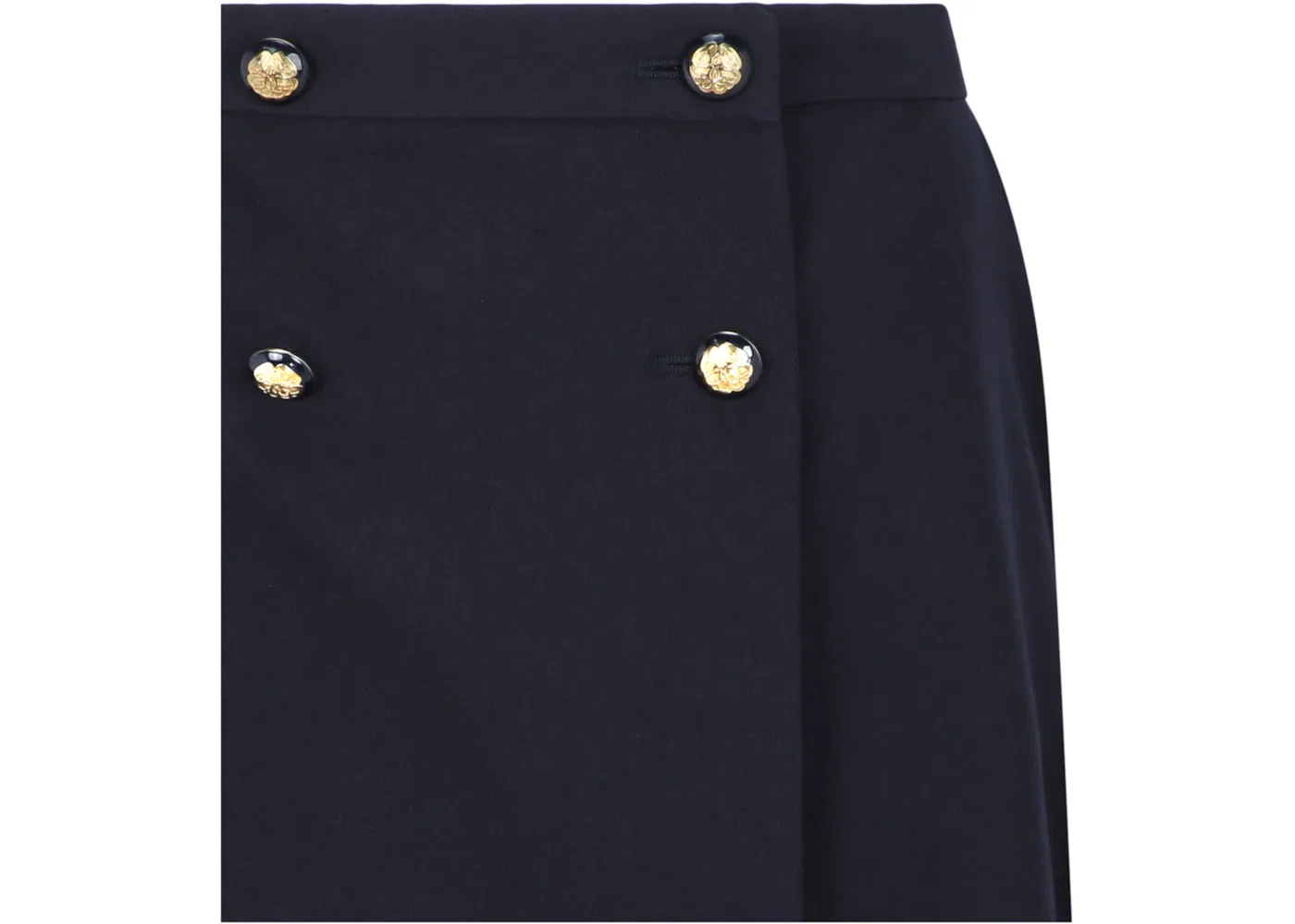 Женская мини-юбка с военными деталями Alexander McQueen, Navy — фото 3