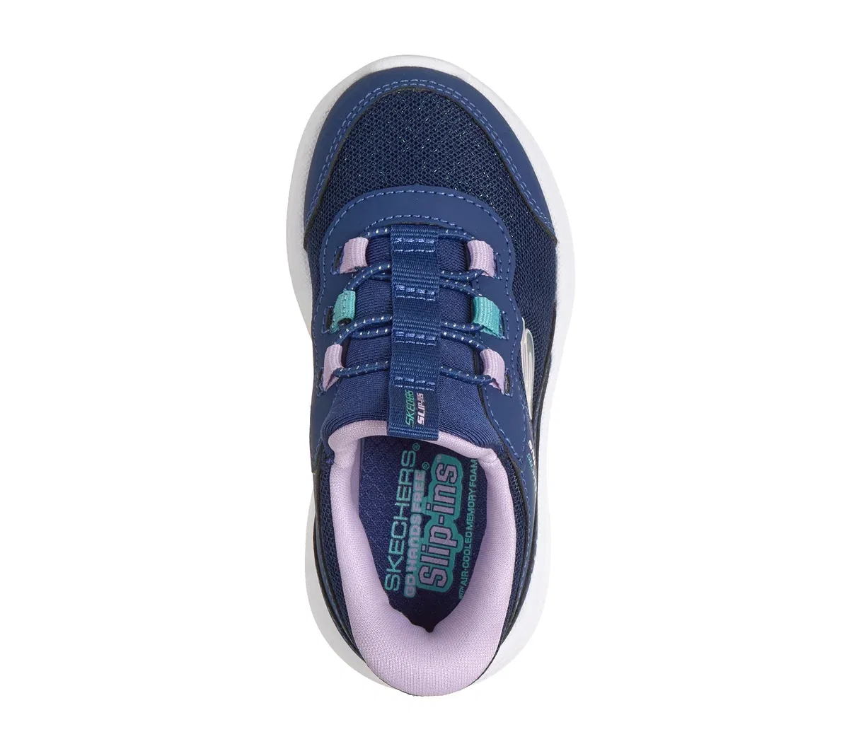 Детские слипоны Bounder Pro - Step One Skechers, тёмно-синий — фото 2