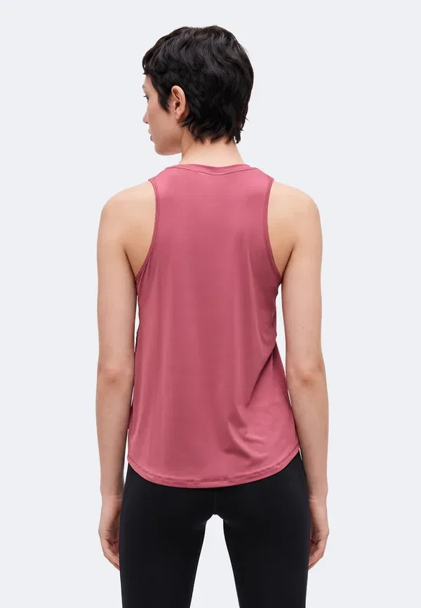 Топ Dri-fit One Classic Tank Nike Performance, Pink Smoke/White, белый/розовый — фото 3