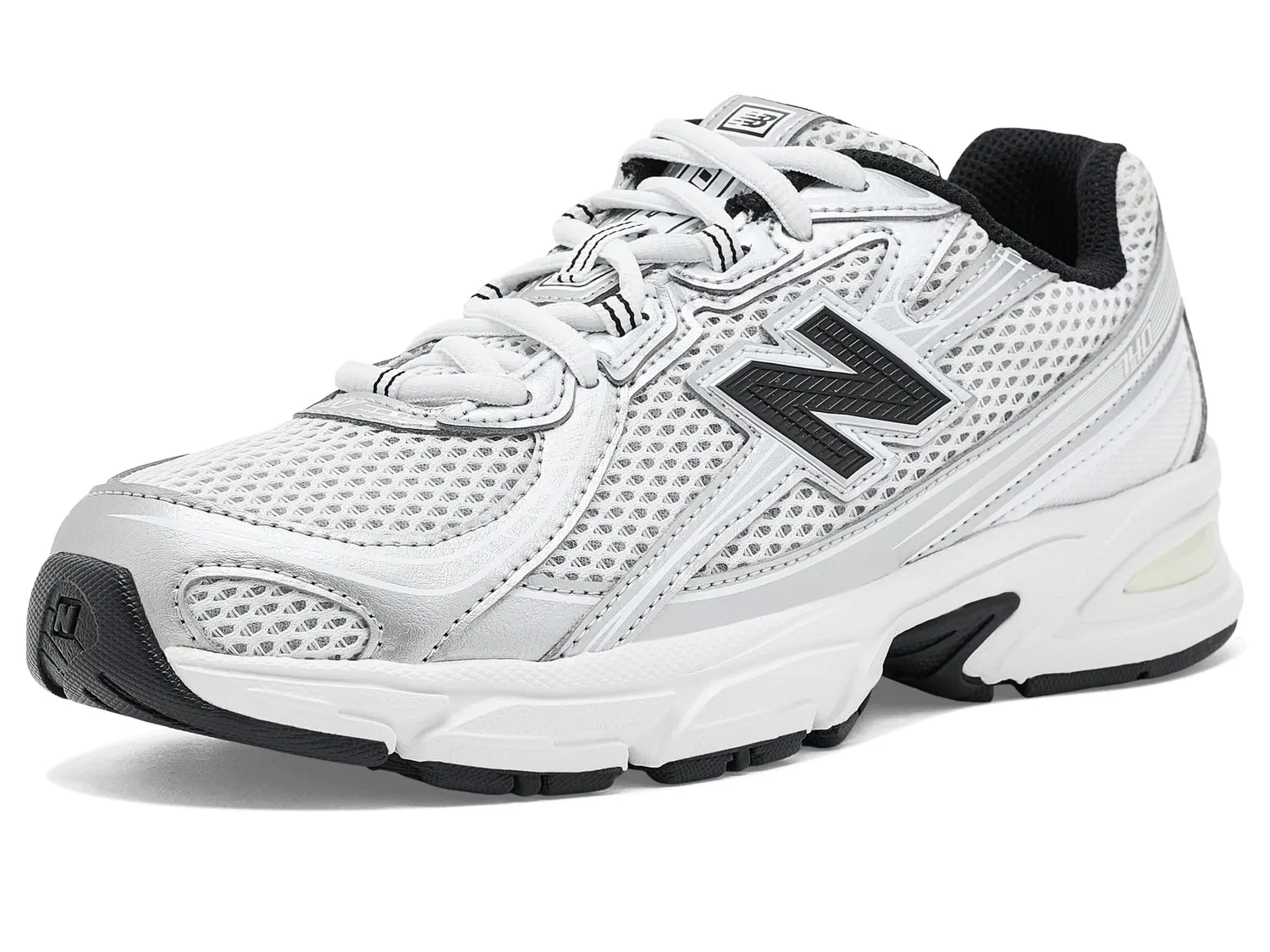 Кроссовки 740 Lace (для маленьких и больших детей) New Balance Kids, Silver Metallic/Black — фото 2